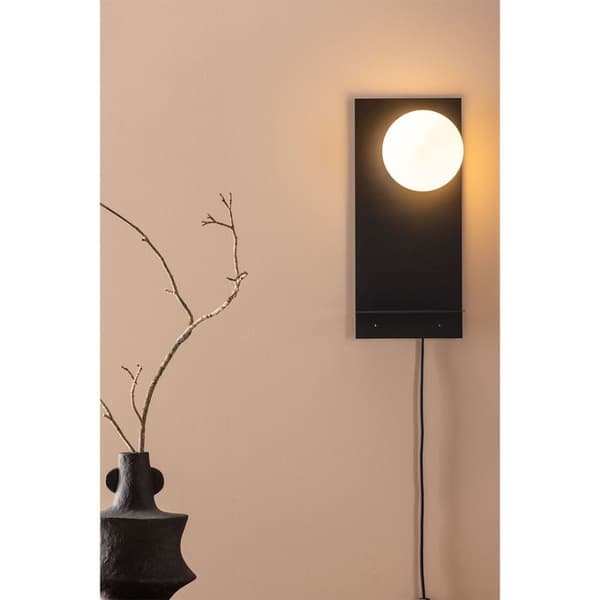 Troyes belysning vegglampe 20x17x45cm svart.
