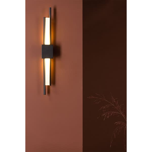 Clermont belysning vegglampe 50x8x50cm svart.