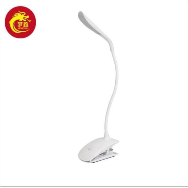 Flexibel uppladdningsbar Touch Led trådlös skrivbordslampa med Micro-USB-kabel Justerbar läslampa med clip-on Nattljus