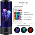 Miniatyrbild 2 av 4: Novelty Jellyfish LED Lava Lamp - med fjärrkontroll och 16 färger - Aquarium Style Mood Lamp
