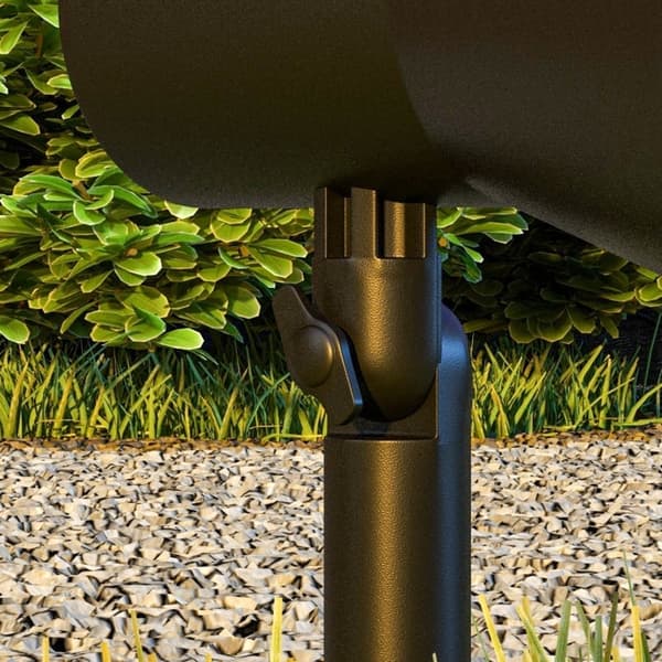 Rootz Solar Lights Paket med 2 - Trädgårdslampor - Utomhusbelysning - Atmosfäriska och levande färger - Långvarig belysning - 10,6L x 15W x 38H cm - P