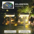 Miniatyrbild 4 av 10: Rootz Solar Garden Lights - Utomhus LED-lampor - Vattentäta trädgårdslampor - Varmvitt ljus - 10-12h Drifttid - Ø13 x 39,5H cm - Svart