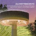 Miniatyrbild 6 av 10: Rootz Solar Garden Lights - Utomhus LED-lampor - Vattentäta trädgårdslampor - Varmvitt ljus - 10-12h Drifttid - Ø13 x 39,5H cm - Svart
