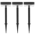 Miniatyrbild 1 av 10: Rootz Solar Garden Lights - Utomhus LED-lampor - Vattentäta trädgårdslampor - Varmvitt ljus - 10-12h Drifttid - Ø13 x 39,5H cm - Svart