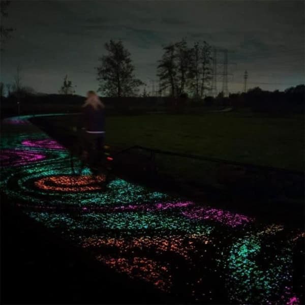 GR15527-Utomhus lysande sten, 200 st konstgjorda fluorescerande småsten dekoration för trädgård Pathway poolbelysning