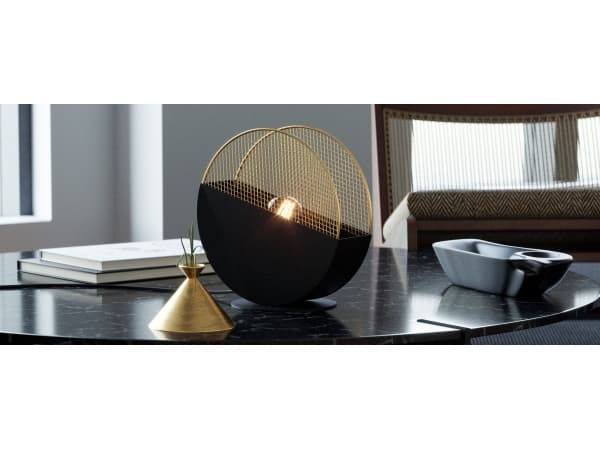 EGLO MUMBLES BORD E27 H285 SVART/GULD