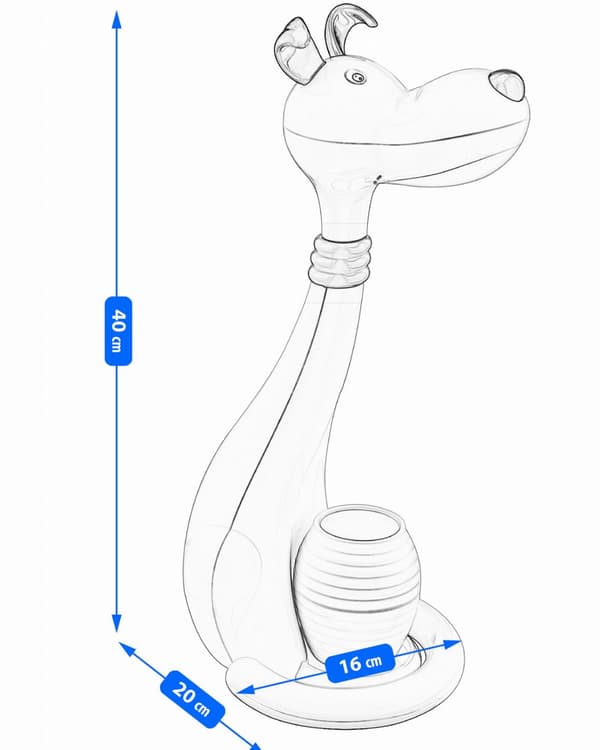 Hunde LED skrivebordslampe