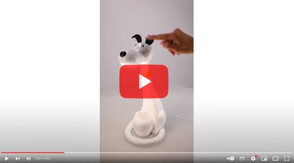 Hunde LED skrivebordslampe