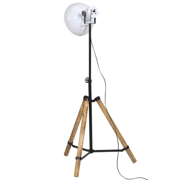 vidaXL Golvlampa 25 W vit 75x75x90-150 cm E27