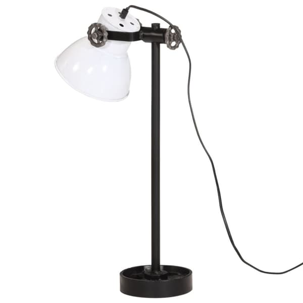 vidaXL Skrivebordslampe 25 W hvit 15x15x55 cm E27