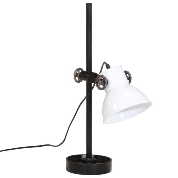 vidaXL Skrivebordslampe 25 W hvit 15x15x55 cm E27