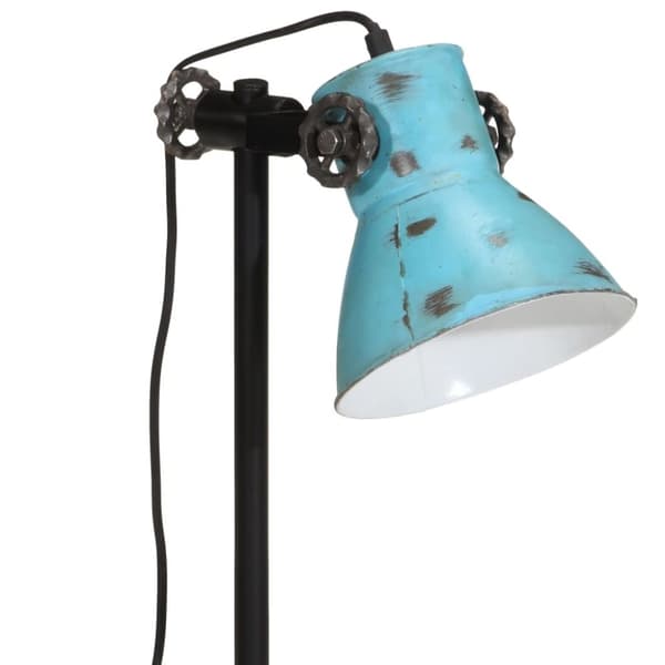 vidaXL skrivebordslampe 25 W 15x15x55 cm E27 rustik blå