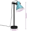 Miniatyrbillede 11 af 11: vidaXL skrivebordslampe 25 W 15x15x55 cm E27 rustik blå