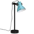 Miniatyrbillede 2 af 11: vidaXL skrivebordslampe 25 W 15x15x55 cm E27 rustik blå