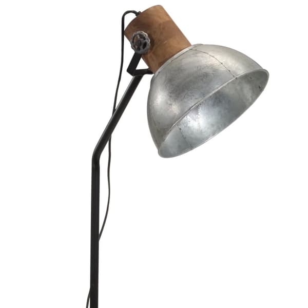 vidaXL gulvlampe 30x30x100-150 cm 25 W E27 vintagesølv