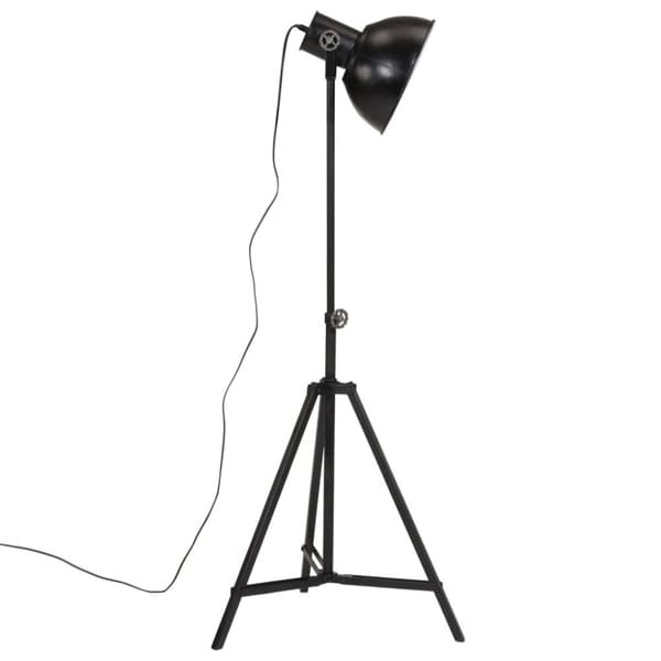 vidaXL gulvlampe 61x61x90/150 cm 25 W E27 sort
