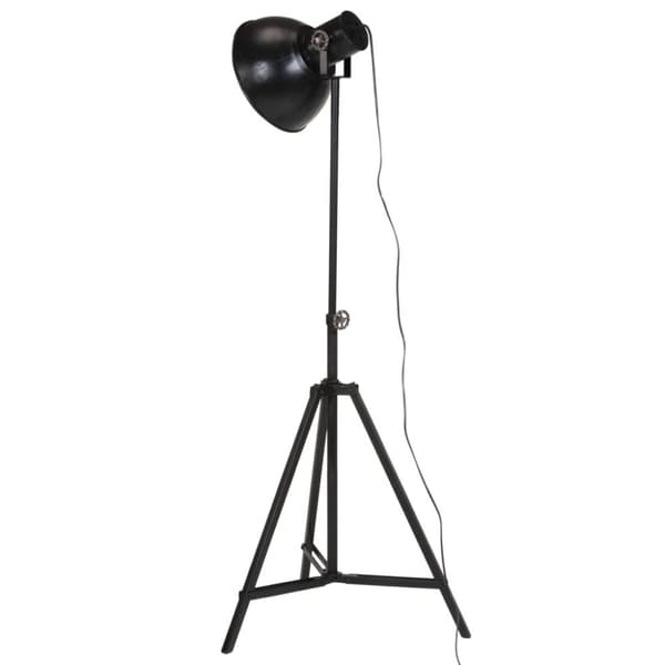 vidaXL Golvlampa 25 W svart 61x61x90/150 cm E27