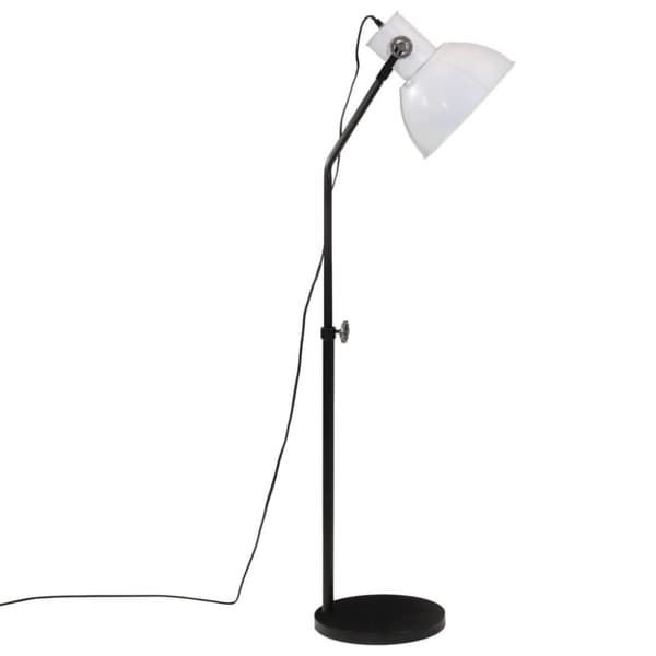 vidaXL gulvlampe 30x30x90-150 cm 25 W E27 hvid