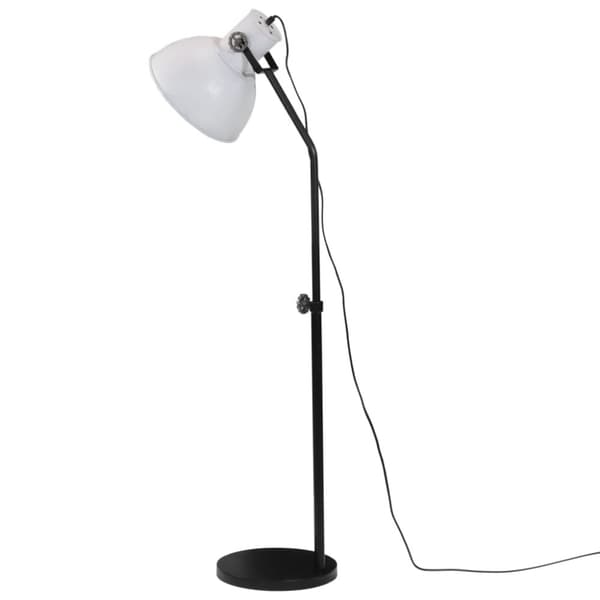 vidaXL gulvlampe 30x30x90-150 cm 25 W E27 hvid