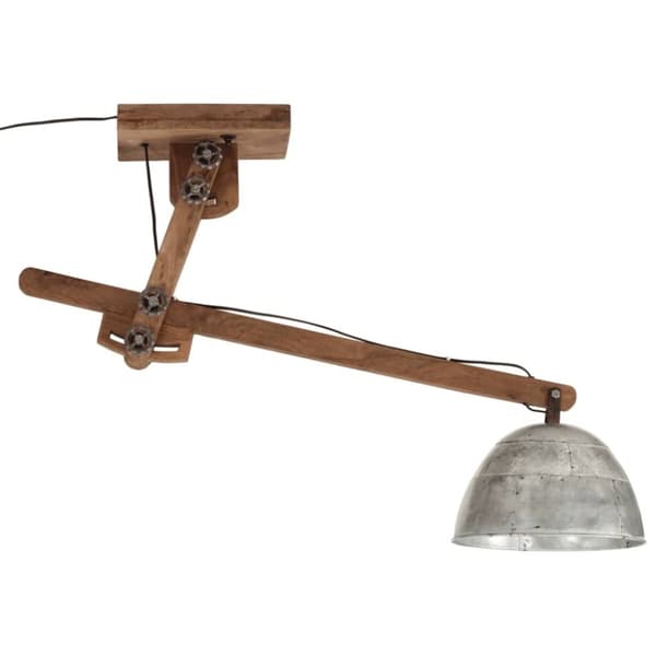 vidaXL loftlampe 105x30x65-108 cm 25 W E27 vintagesølv
