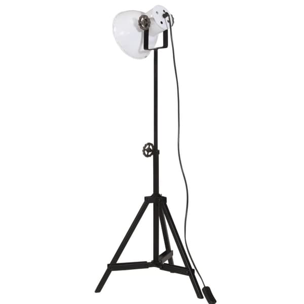 vidaXL Gulvlampe 25 W hvit 35x35x65/95 cm E27