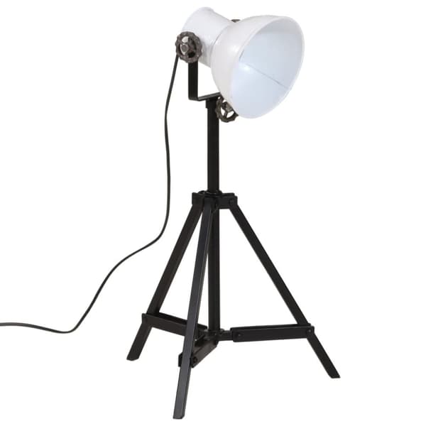 vidaXL Gulvlampe 25 W hvit 35x35x65/95 cm E27