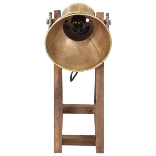 vidaXL skrivebordslampe 30x17x40 cm 25 W E27 antik messingfarve
