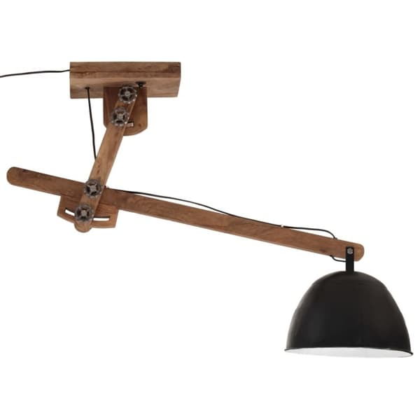 vidaXL loftlampe 105x30x65-108 cm 25 W E27 sort