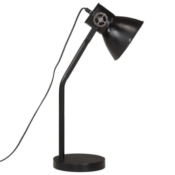 vidaXL Skrivebordslampe 25 W svart 17x17x60 cm E27