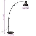 Miniatyrbillede 10 af 10: vidaXL gulvlampe 150 cm 25 W E27 sort