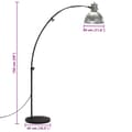 Miniatyrbillede 10 af 10: vidaXL gulvlampe 150 cm 25 W E27 vintagesølv