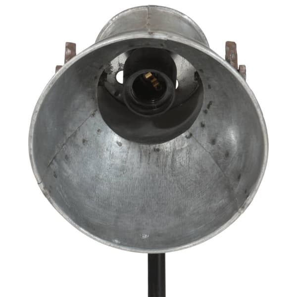 vidaXL Gulvlampe 25 W vintage sølv 35x35x65/95 cm E27