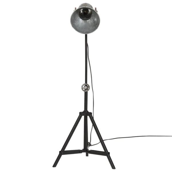 vidaXL gulvlampe 35x35x65/95 cm 25 W E27 vintagesølv