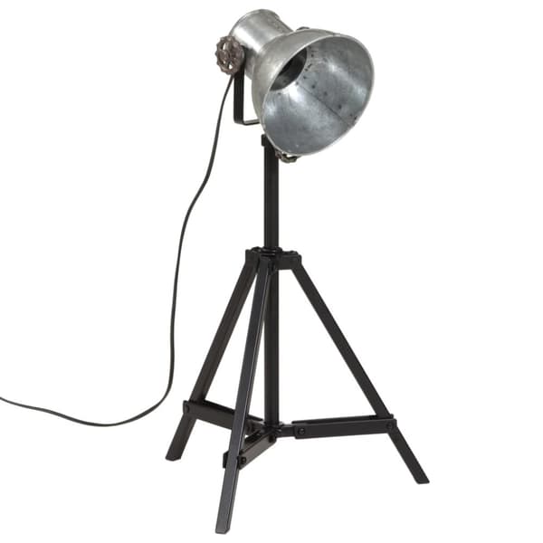 vidaXL gulvlampe 35x35x65/95 cm 25 W E27 vintagesølv