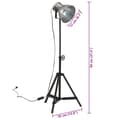 Miniatyrbillede 11 af 11: vidaXL gulvlampe 35x35x65/95 cm 25 W E27 vintagesølv