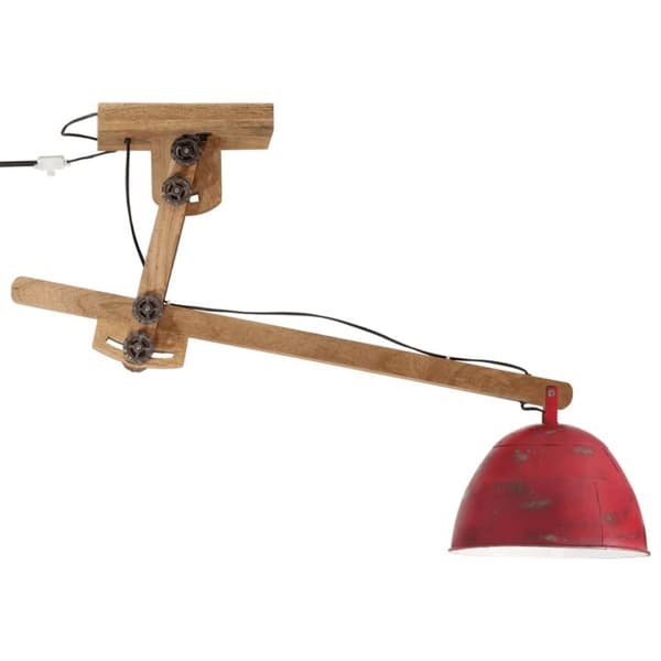 vidaXL loftlampe 105x30x65-108 25 W E27 rustik rød