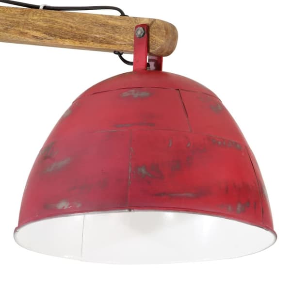 vidaXL loftlampe 105x30x65-108 25 W E27 rustik rød