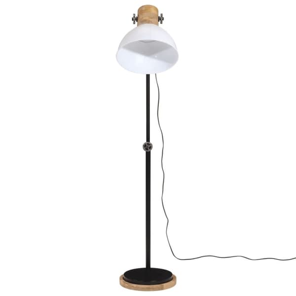 vidaXL Golvlampa 25 W vit 30x30x100-150 cm E27