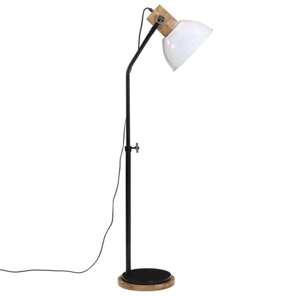 vidaXL Golvlampa 25 W vit 30x30x100-150 cm E27