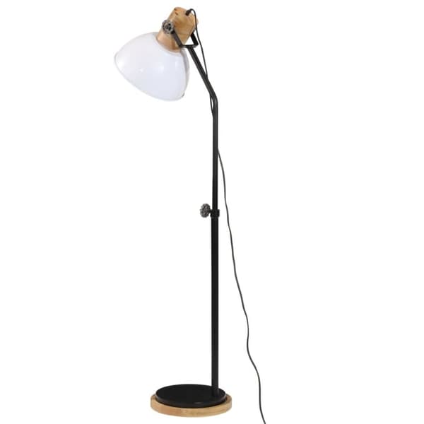vidaXL Golvlampa 25 W vit 30x30x100-150 cm E27