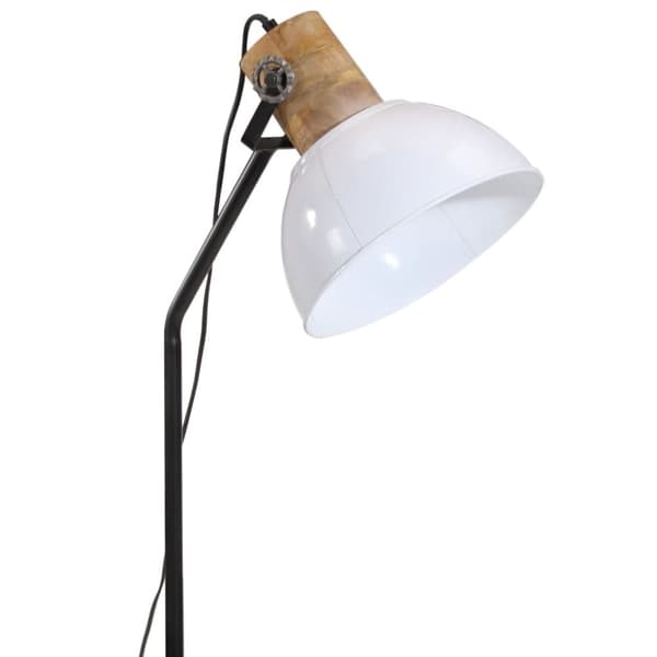 vidaXL Golvlampa 25 W vit 30x30x100-150 cm E27