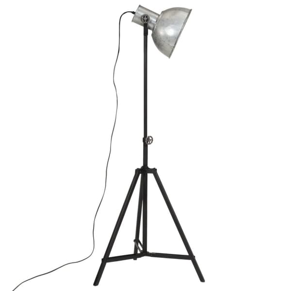 vidaXL Gulvlampe 25 W vintage sølv 61x61x90/150 cm E27