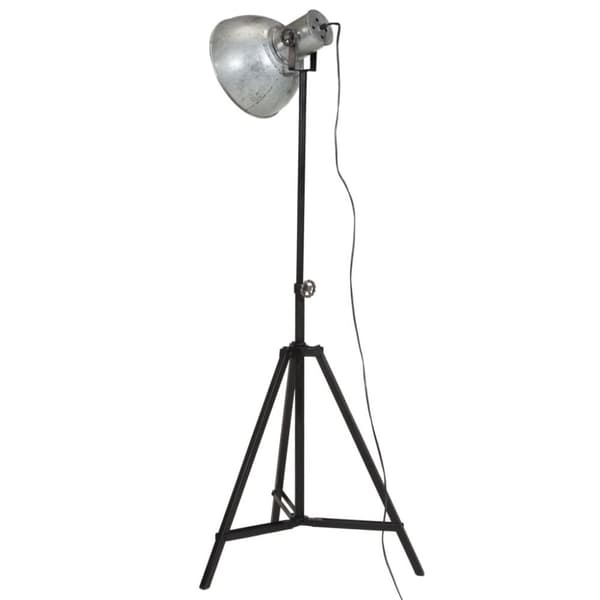 vidaXL Gulvlampe 25 W vintage sølv 61x61x90/150 cm E27