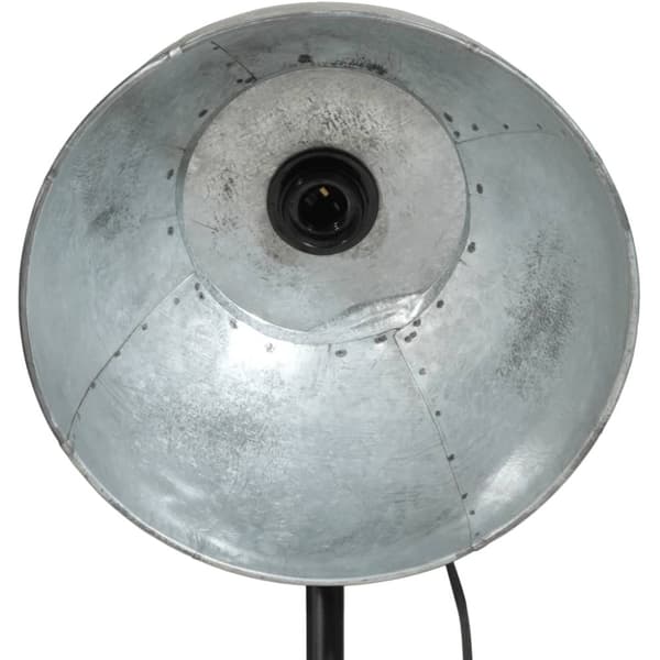 vidaXL gulvlampe 61x61x90/150 cm 25 W E27 vintagestil sølvfarvet