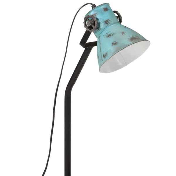 vidaXL skrivebordslampe 25 W 17x17x60 cm E27 rustik blå