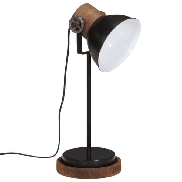 vidaXL skrivebordslampe 25 W 17x17x50 cm E27 sort