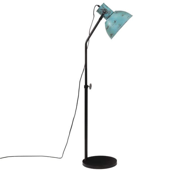 vidaXL gulvlampe 25 W 30x30x90-150 cm E27 rustik blå