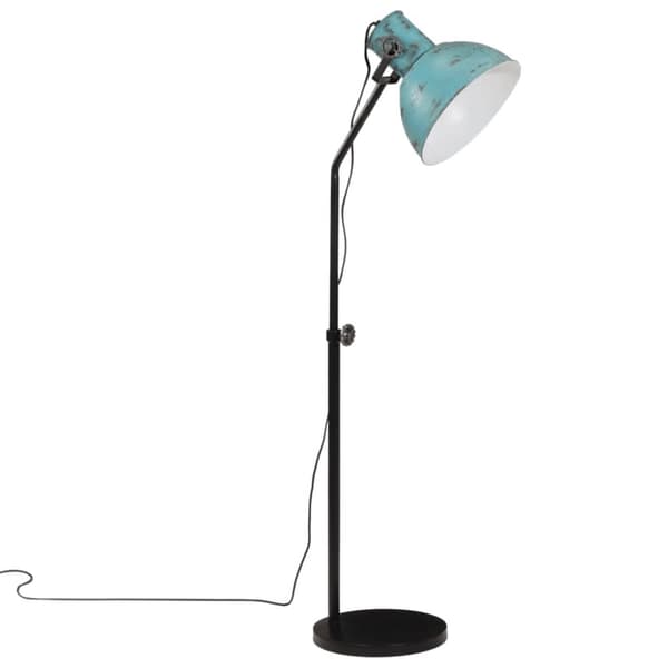 vidaXL gulvlampe 25 W 30x30x90-150 cm E27 rustik blå