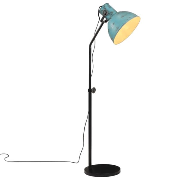 vidaXL gulvlampe 25 W 30x30x90-150 cm E27 rustik blå