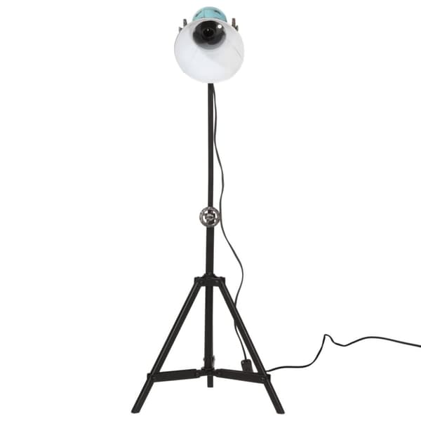 vidaXL Golvlampa 25 W nött blå 35x35x65/95 cm E27